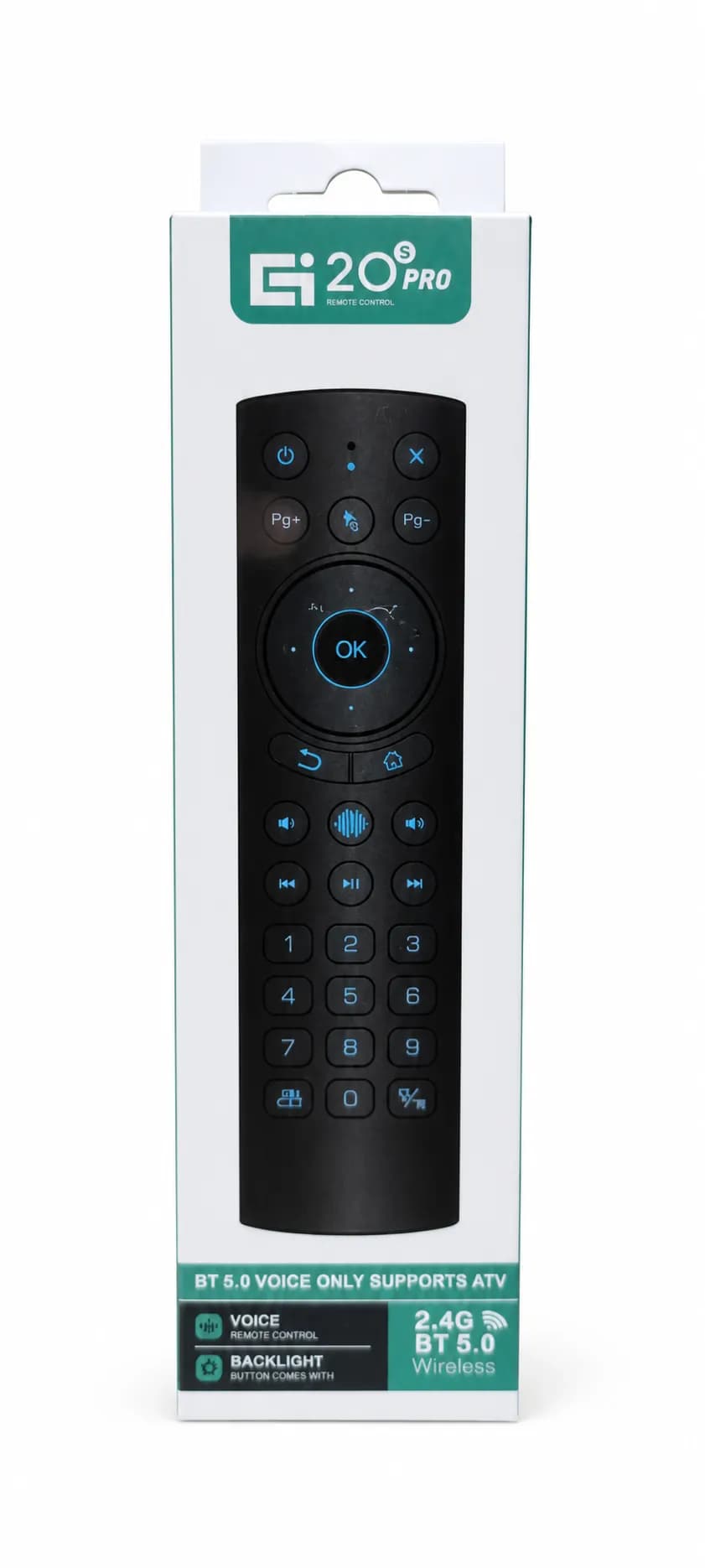 Пульт Аеромиша G20S Pro з голосовим керуванням, Bluetooth 5.0, 2.4G USB-приймачем і підсвіткою для Android TV Box та Smart TV thumbnail 7