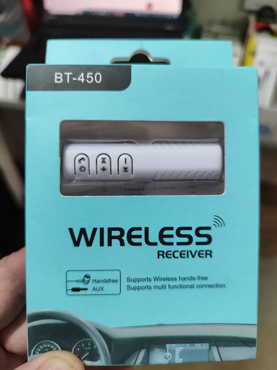 Автомобільний Bluetooth трансмітер Wireless receiver BT 450 білий
