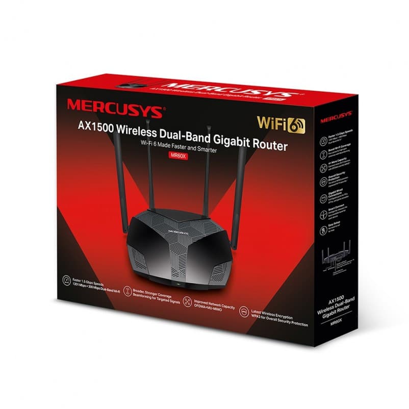Mercusys MR60X дводіапазонний Wi-Fi 6 роутер