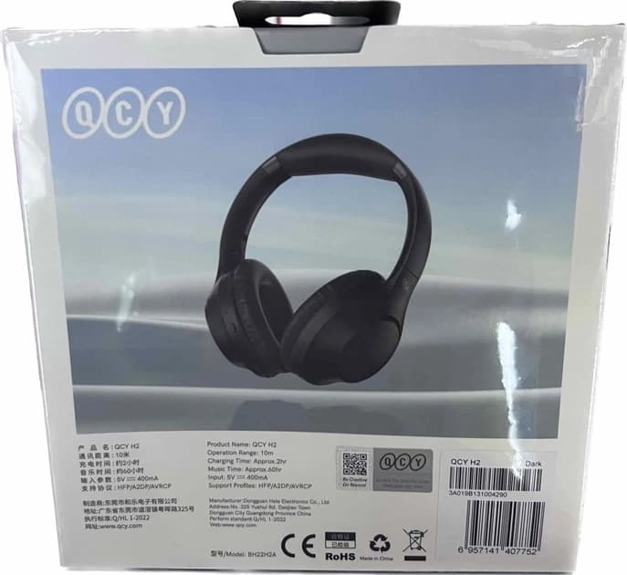 Накладні Bluetooth Навушники Xiaomi QCY H2 Black thumbnail 5