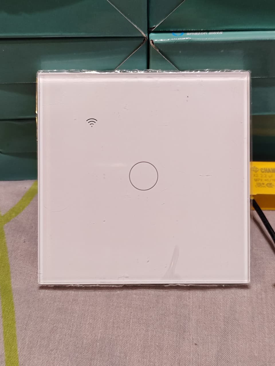 Сенсорний вимикач світла одинарний Tuya Smart Wifi, 220 В thumbnail 2
