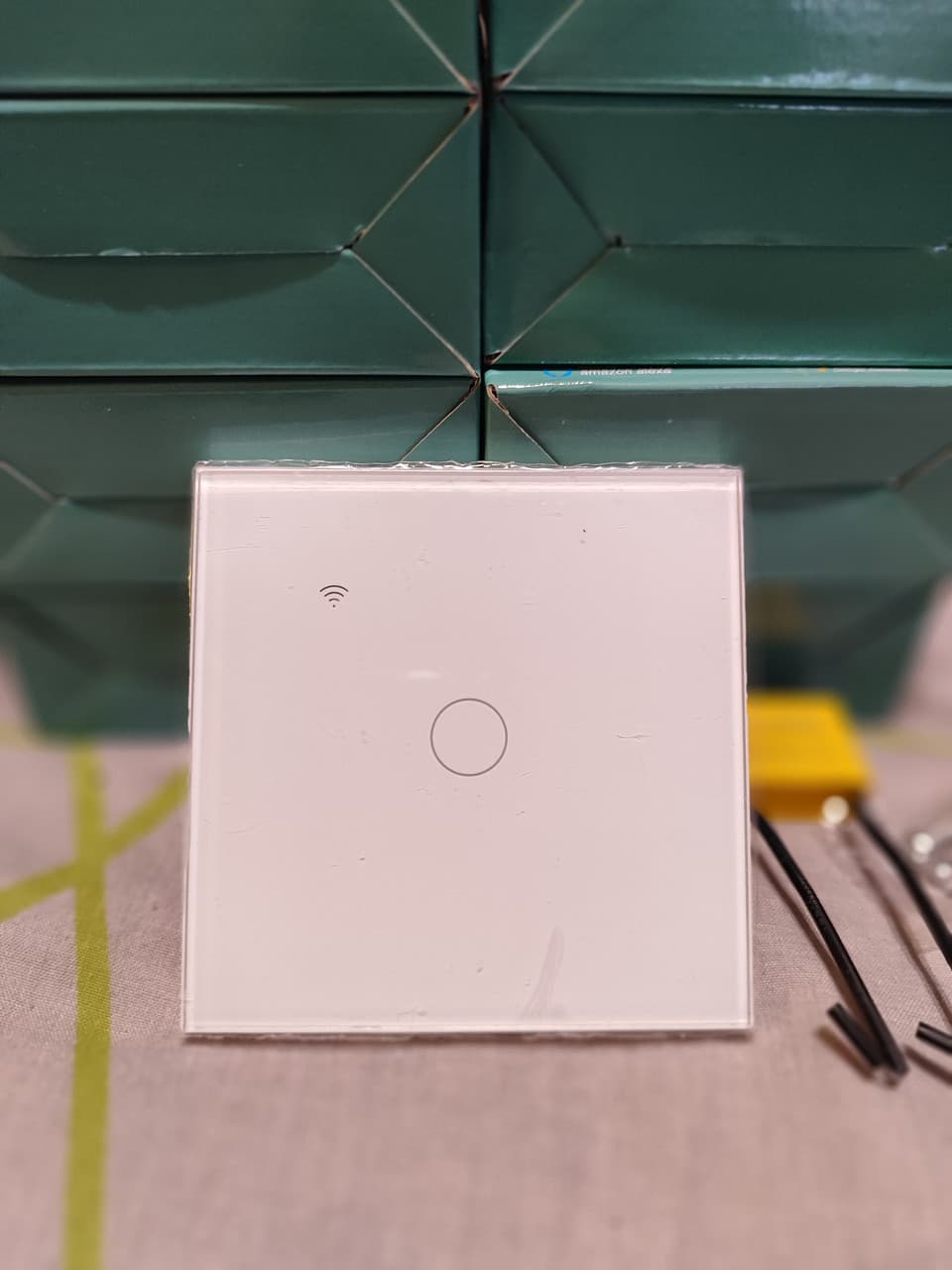Сенсорний вимикач світла одинарний Tuya Smart Wifi, 220 В thumbnail 3