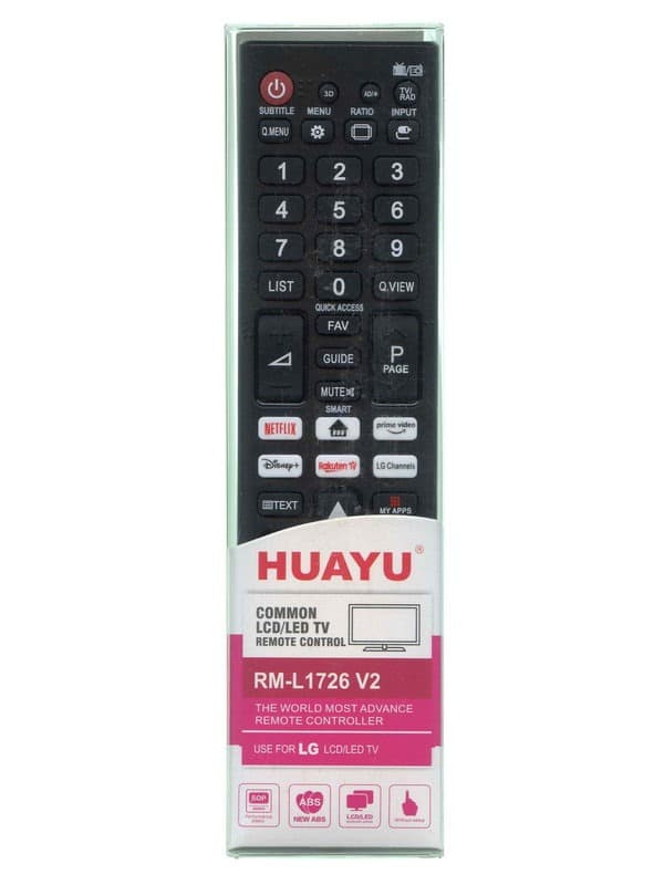 Універсальний пульт HUAYU RM-L1726 V2 для LG thumbnail 2