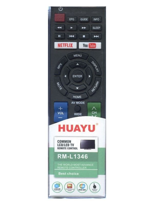 Універсальний пульт Sharp RM-L1346 з кнопкою Netflix thumbnail 2