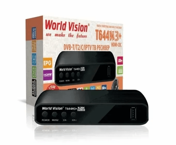 World Vision T644M3+ Plus FM HDMI-CEC DVB-T2