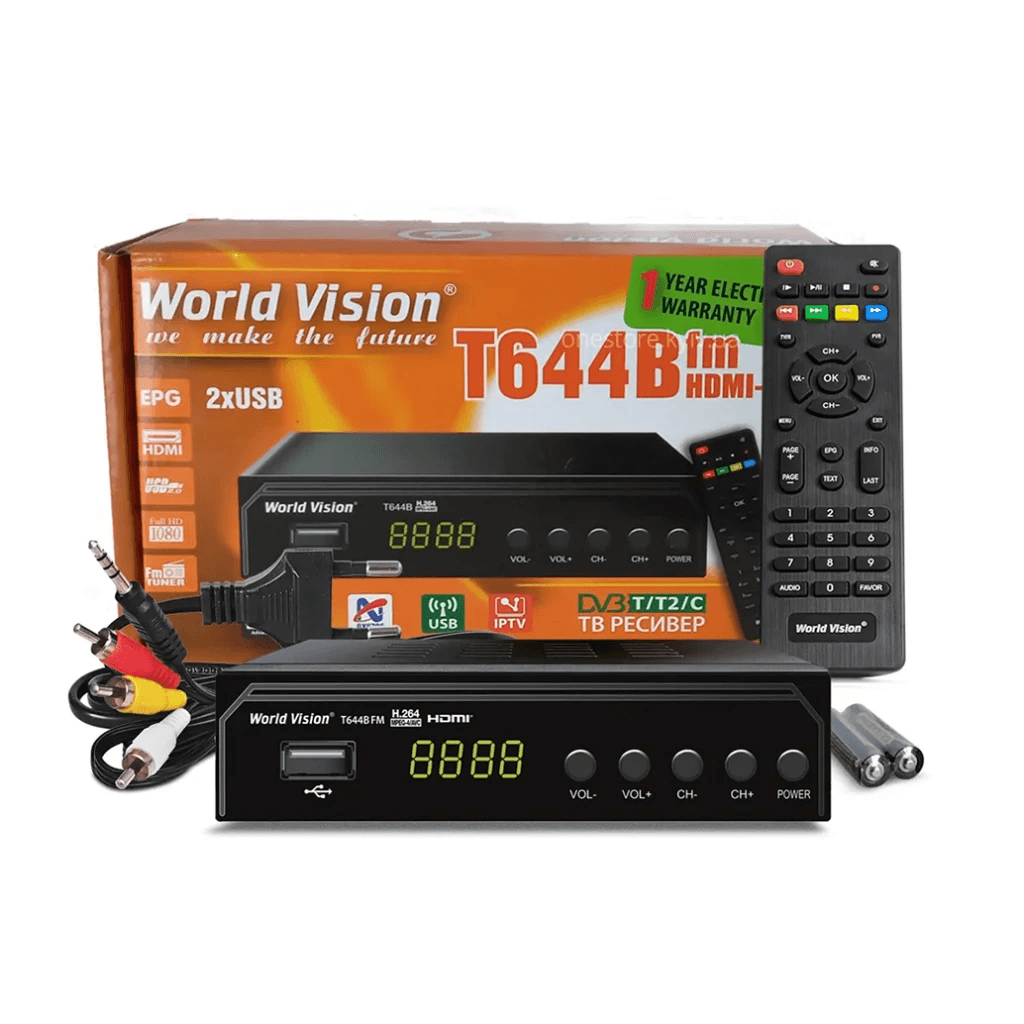 World Vision T644B FM HDMI-CEC DVB-T2