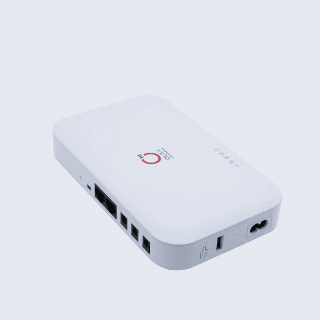 ДБЖ OLAX 20000 mAh 24W: USB-A 5V / POE 15V (1A) / 24V (0.625A) + LAN 1000 Mbps / Три роз'єми DC: 5V / 9V (2A), 12V (1.5A) для Wi-Fi роутера, камери відеоспостереження, POE: інжектора, комутатора, Switch, HUB / Кабель DC/ПодвійнийDC