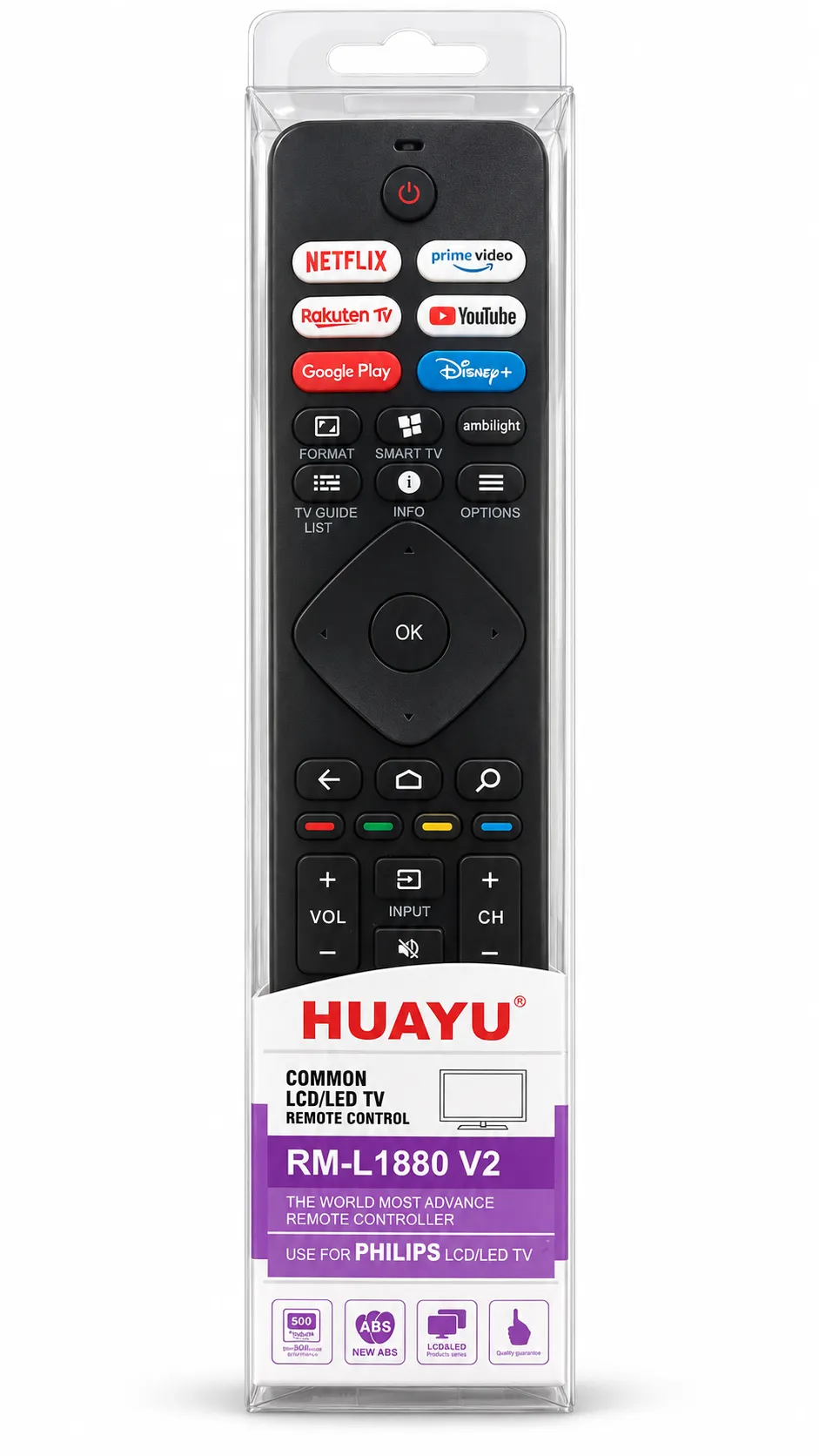Пульт Huayu RM-L1880 V2 для Philips LCD/LED TV