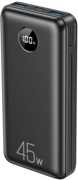 Power Bank XO PR203 20000mAh 2USB + Type-C QC&PD3.0 45W Black THET7 фото