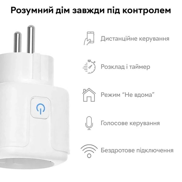 Розумна Wi-Fi розетка16А 6641 фото