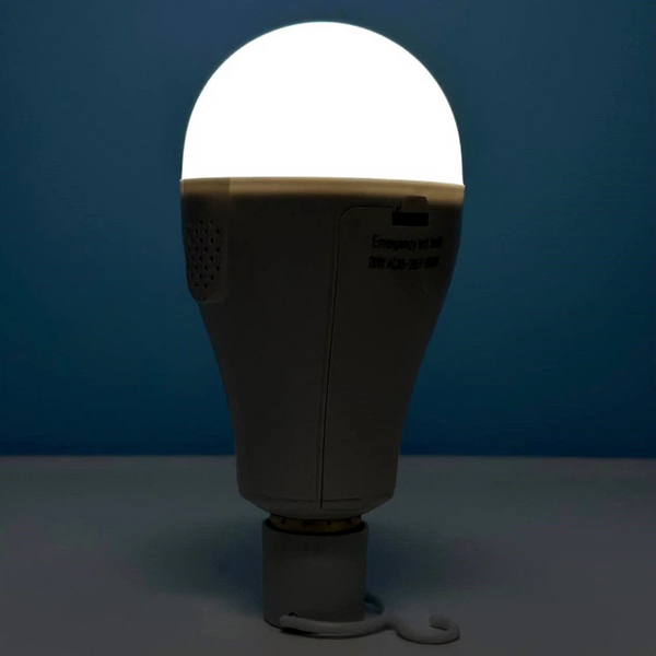 Аварийная лампочка светодиодная 20W с аккумулятором, аккумуляторная лампа с 2 аккумуляторами FAE-3920 фото