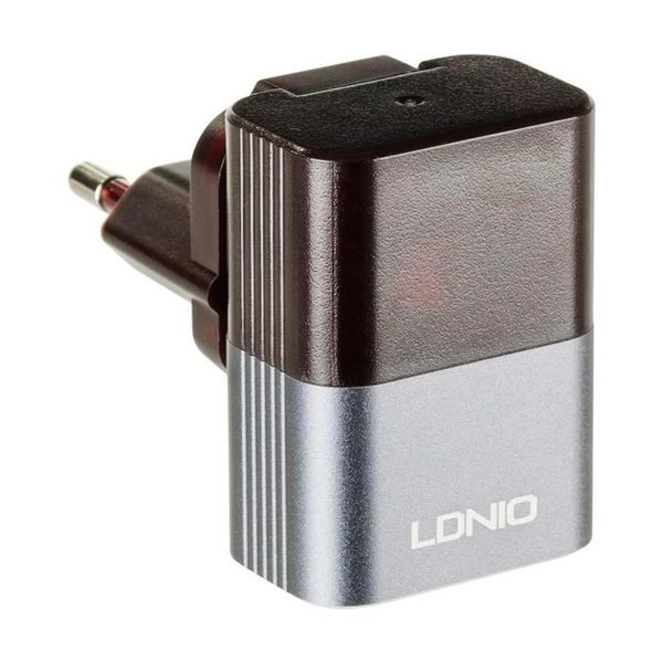 Зарядний пристрій 2USB LDNIO (2.4A) Black/Grey + Cable MicroUSB (DL-A2206) 71 фото