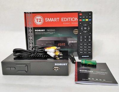 ТВ-ресивер ROMSAT-T8030HD Smart - DVB-T2/C Тюнер Т2 з інтернет-додатками 13987 фото