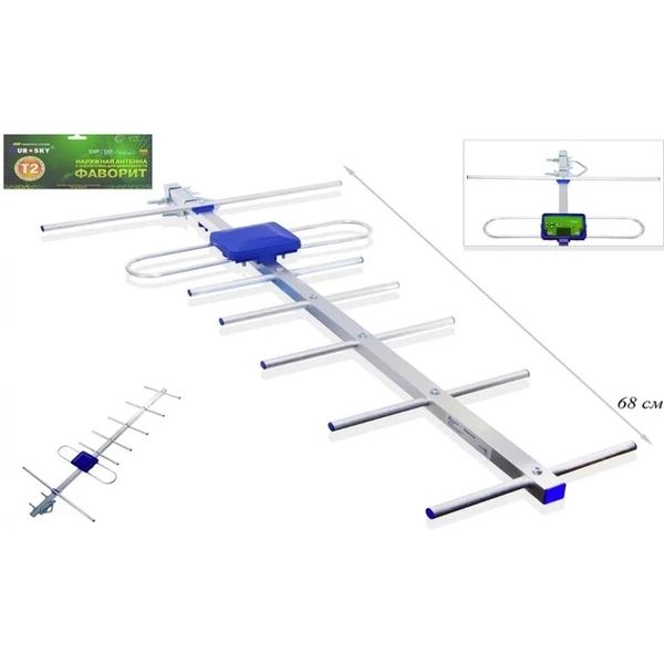 Т2 антенна Eurosky Фаворит наружная активная 85 фото