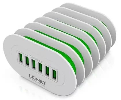 Сетевое зарядное устройство LDNio A6702 EU 6 USB, 7A White (A6702) 92 фото