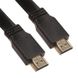 Кабель HDMI 1.4v HDTV плоский широкий (черный) 3 45633 фото 2