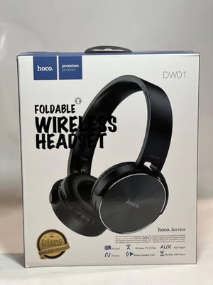 Беспроводные накладные наушники Bluetooth HOCO DW01 Foldable BT5.0, черные Y119 фото