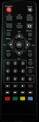 Пульт Dvb-T2 SkyPrime V T2, HD mini L, Ergo STB-1108 30 фото