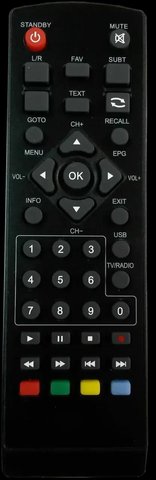 Пульт DVB-T2 SKYPRIME V T2, HD MINI L, ERGO STB-1108 30 фото