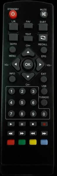 Пульт Dvb-T2 SkyPrime V T2, HD mini L, Ergo STB-1108 30 фото