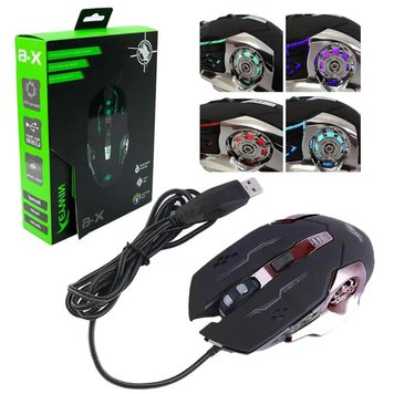 Ігрова мишка з підсвічуванням Gaming Mouse X6 / мишка для ноутбука / Дротова комп'ютерна миша ws57271 фото