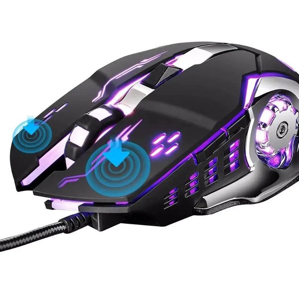 Игровая мышка с подсветкой Gaming Mouse X6 / Мышка для ноутбука / Проводная компьютерная мышь ws57271 фото