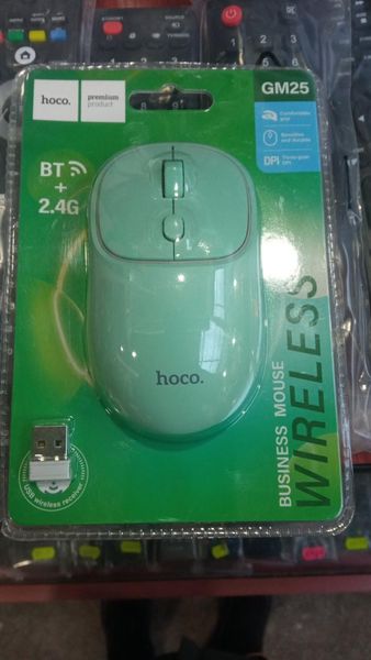 Мышь компьютерная Hoco GM25 Royal dual-mode busіness wireless mouse 1600 DPI Зеленый BAZ57796 фото