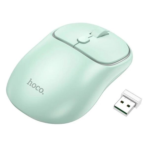 Миша комп'ютерна Hoco GM25 Royal dual-mode business wireless mouse 1600 DPI Зелений BAZ57796 фото