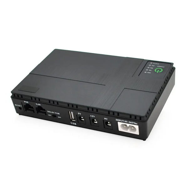 Бесперебойник для роутера, (ИБП) UPS для роутера/терминала DC1018P - 10400 mAh 18W- 12V/ 9V/ 5V 47763 фото