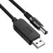 Кабель шнур 5v на 9v с преобразователем для роутера DC 5.5х2.1 от павербанка usb 945432 фото 1