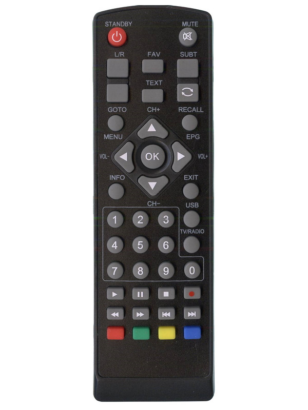 Пульт для тюнера цифрового ефірного телебаченя DVB-T2 Ergo T2 1108
