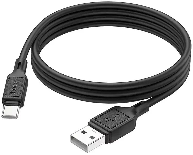 Кабель USB Hoco X90 Cool Silicone 3A USB Type-C Cable Black 00987 фото